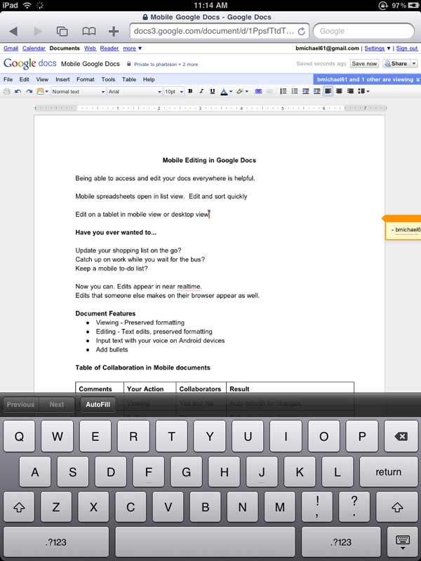 google docs for mac